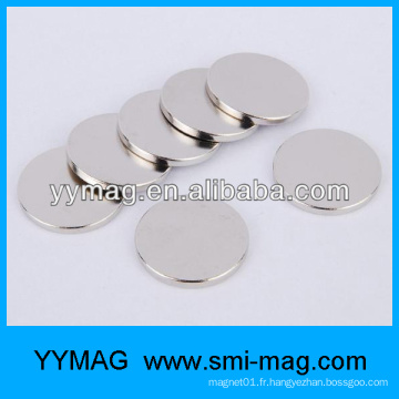 Hematite flat n40 permanent neo magnets industriels